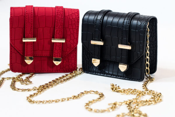 Embossed Croc Mini Bag